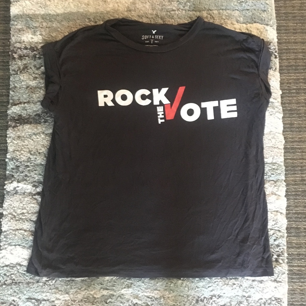AE soft and sexy Rock the Vote t-shirt!